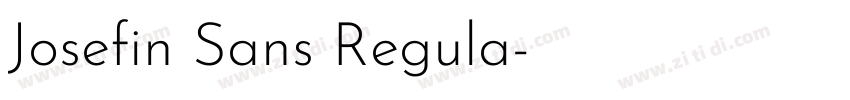 Josefin Sans Regula字体转换
